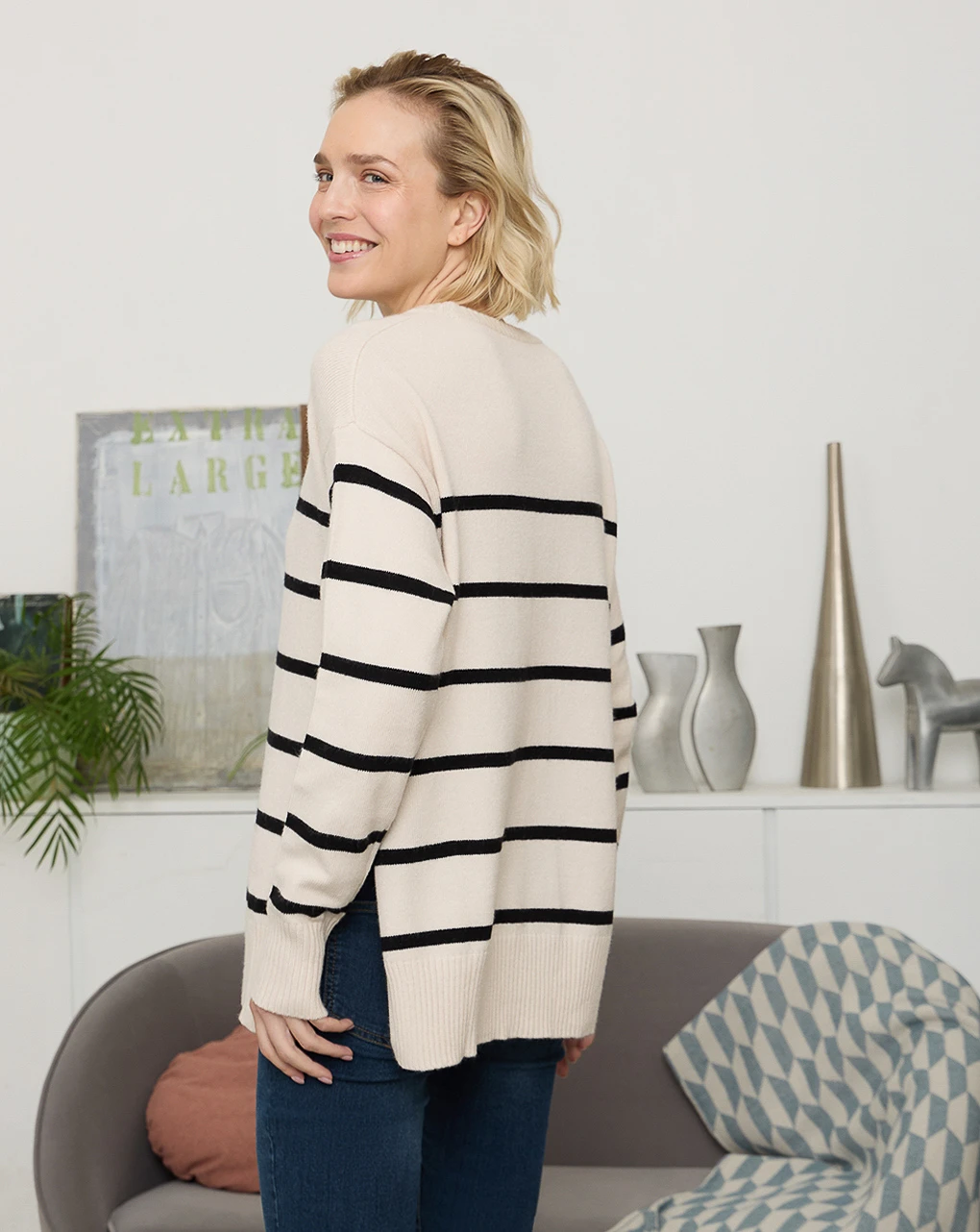 Prenatal Maglioncino Premaman Con Fantasia Righe 3 Prenatal Maglioncino Premaman Con Fantasia Righe - immagine 3