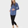 Prenatal Leggings Nero Con Gamba 3/4