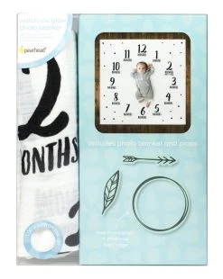 Mussola Milestone Watch Me Grow - Cattura E Condividi La Crescita Del Tuo Bambino/a - Pearhead