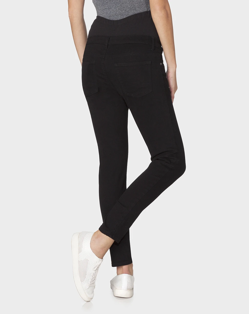 Prenatal Leggings Nero Con Fascia 3 Prenatal Leggings Nero Con Fascia - immagine 3