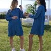 Prenatal Abito Premaman Allattamento In Chambray
