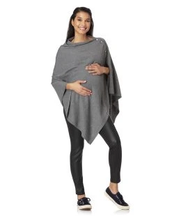 Prenatal Leggings Punto Milano E Finta Pelle