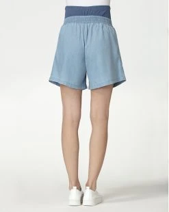 Prenatal Bermuda Premaman In Cotone Blu -Prenatal Shop 377fd143 xz 000000000000670165 02