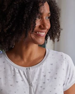 Prenatal Camicia Da Notte Per Parto Fantasia Cuori Grigi -Prenatal Shop 394cb1cd xz 705513 4