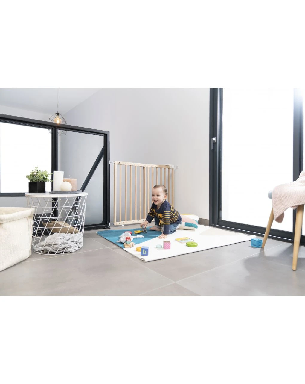 Deco Pop Cancelletto Legno Naturale Babymoov - Badabulle 3 Deco Pop Cancelletto Legno Naturale Babymoov - Badabulle - immagine 3