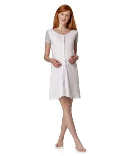 Prenatal Camicia Parto Con Maniche Corte