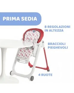 Polly Progres5 - 4 Ruote Red -Prenatal Shop 57f21507 8058664122516 3