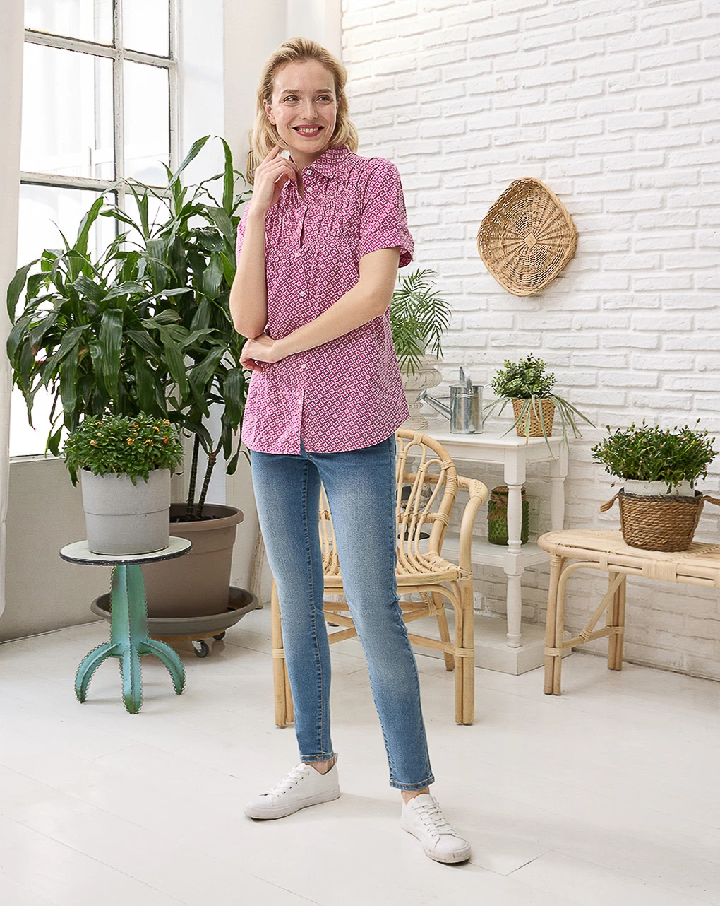 Prenatal Camicia Premaman Allattamento Fantasia Rombi 1 Prenatal Camicia Premaman Allattamento Fantasia Rombi