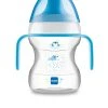 Tazza Learn To Drink 190ml Con Extra Soft Spout E Con Manici Azzurro