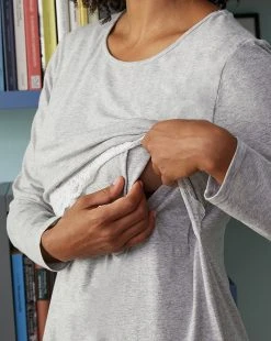 Prenatal Camicia Da Notte Premaman Allattamento Con Pizzo -Prenatal Shop 66297947 xz 697307 3