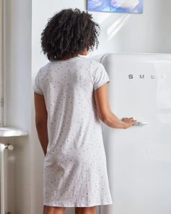 Prenatal Camicia Da Notte Per Parto Fantasia Cuori Grigi -Prenatal Shop 6780195f xz 705513 2