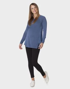 Prenatal Leggings Nero Con Fascia