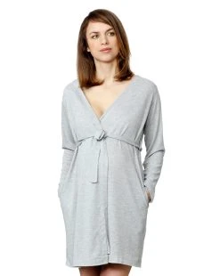 Prenatal Vestaglia Grigio Chiaro Mélange