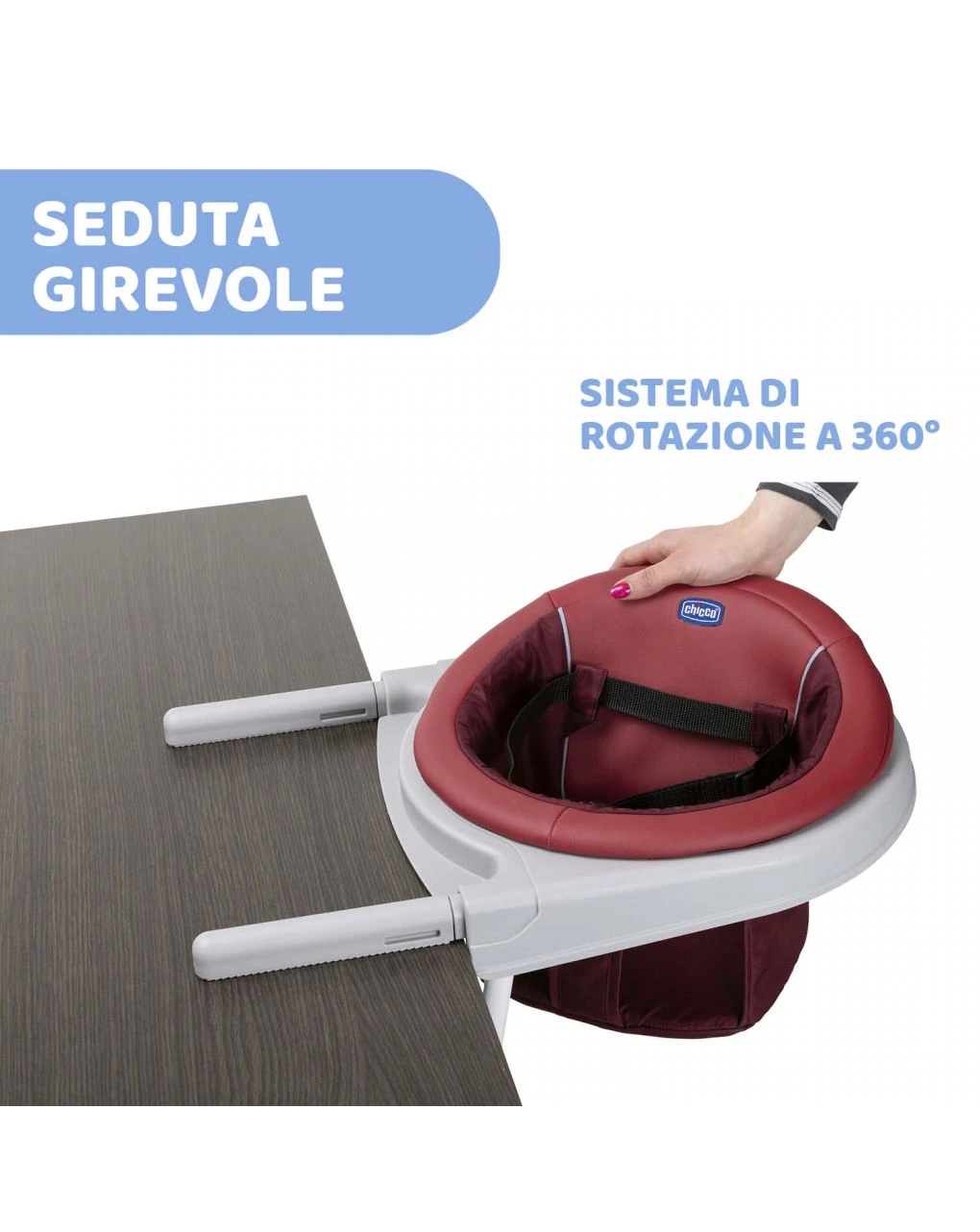 Seggiolino Da Tavolo 360 Red Passion - Chicco 2 Seggiolino Da Tavolo 360 Red Passion - Chicco - immagine 2