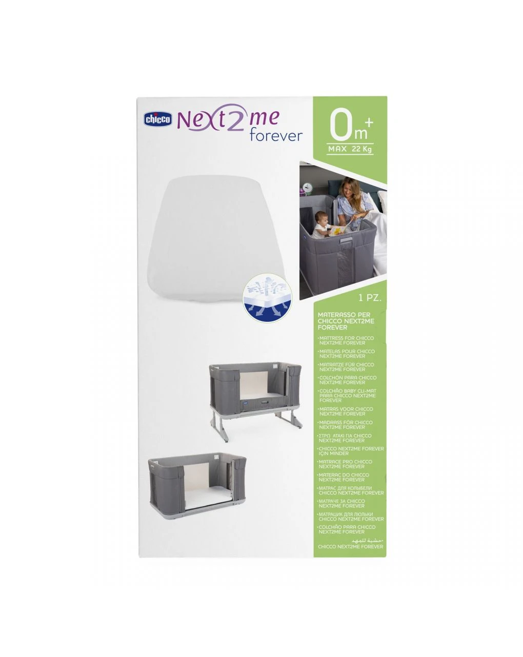 Materasso Per Next2me Forever Natural - Chicco 2 Materasso Per Next2me Forever Natural - Chicco - immagine 2