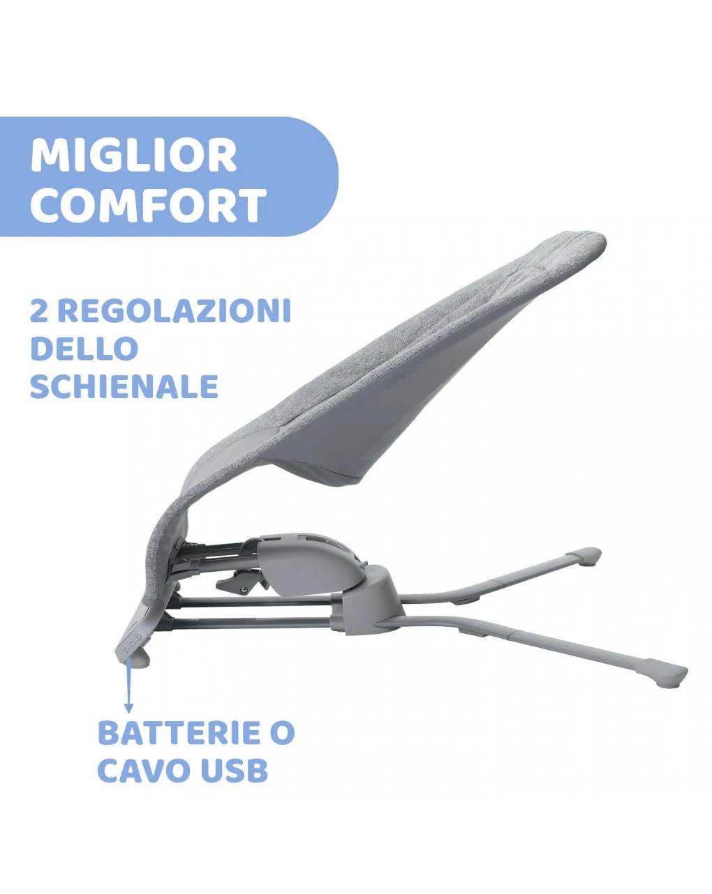 Sdraietta Rhythm'n'sound Ash Grey - Chicco 4 Sdraietta Rhythm'n'sound Ash Grey - Chicco - immagine 4