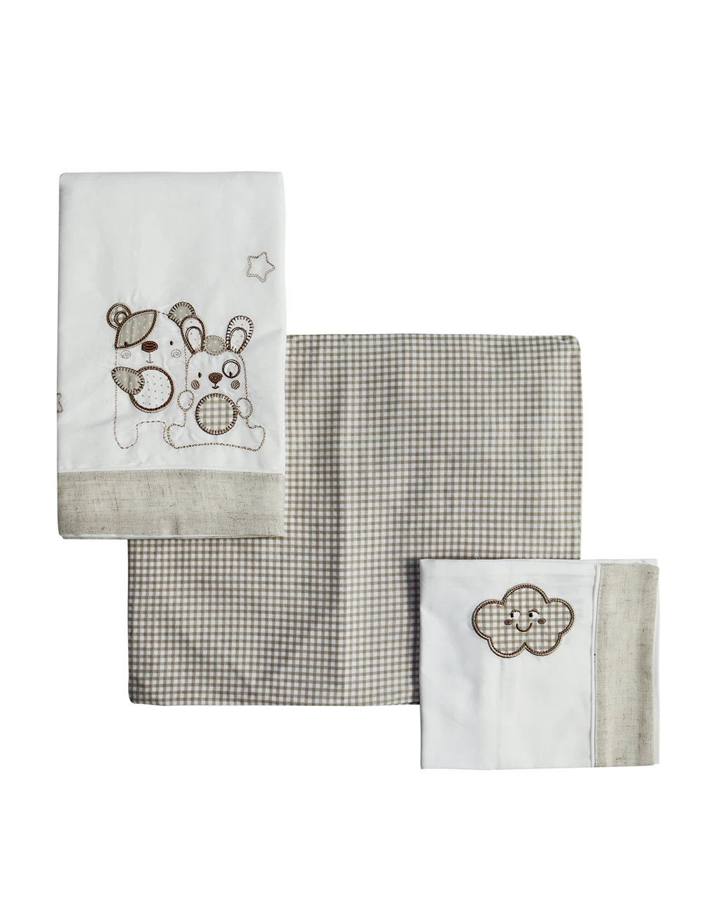 Letto - Set Lettino 3 Pezzi 1 Letto - Set Lettino 3 Pezzi