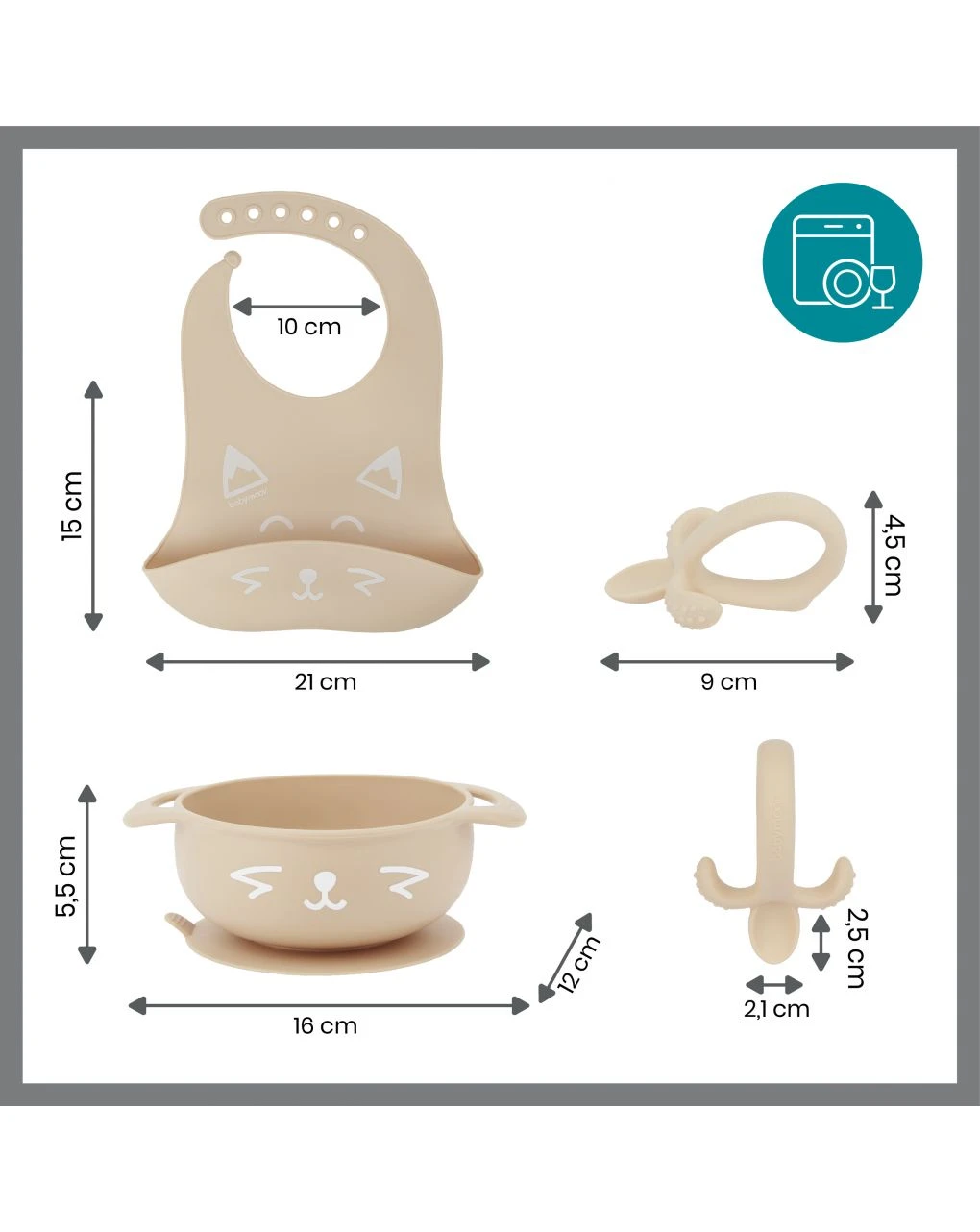 Babymoov Set Pappa 6-12 Mesi 3 Pezzi First'isy Volpe Beige 16 Babymoov Set Pappa 6-12 Mesi 3 Pezzi First'isy Volpe Beige - immagine 16