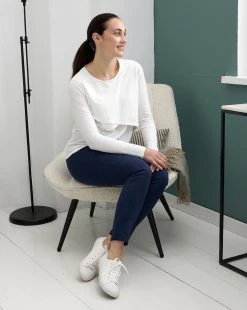 Prenatal Pantalone Premaman Con Fascia Alta A Costine