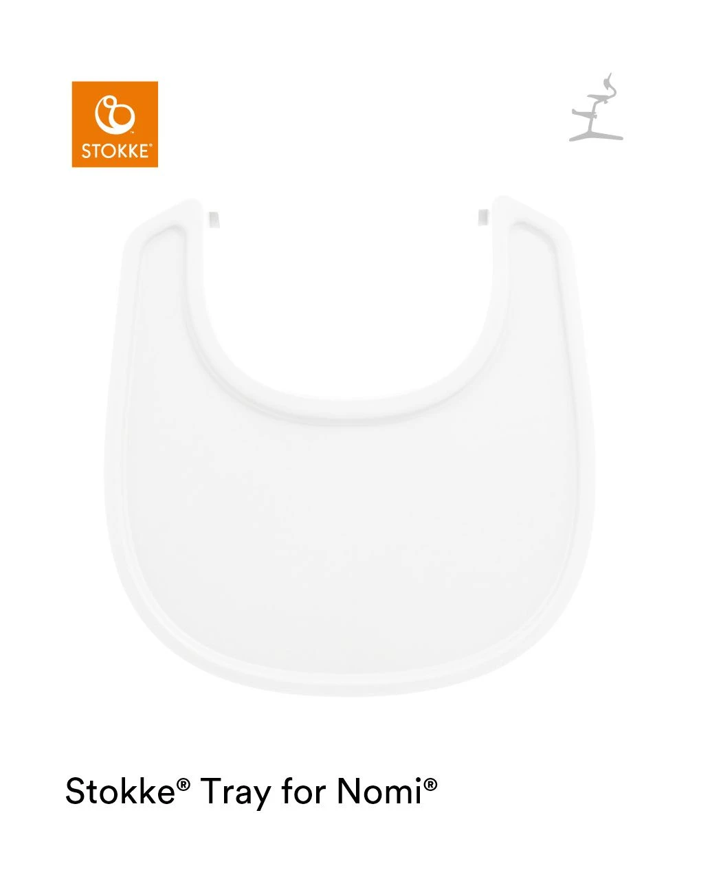 Vassoio White Stokke® Per Nomi® - Stokke 1 Vassoio White Stokke® Per Nomi® - Stokke