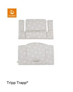 Tripp Trapp® Classic Cushion Stars Silver Ocs Cuscino Per Seggiolone, Morbido E Avvolgente Per Il Tuo Bambino
