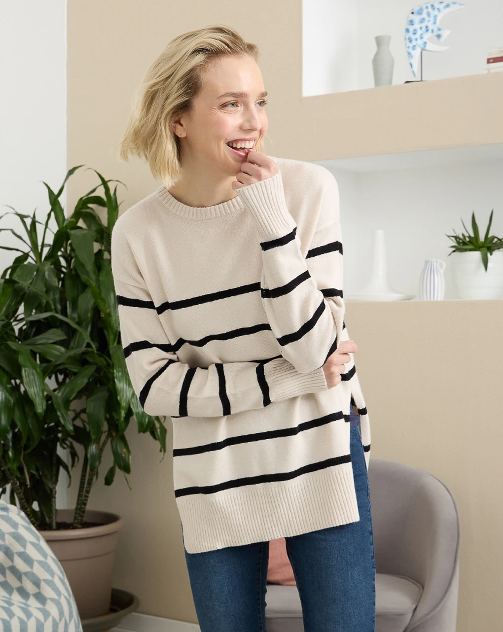 Prenatal Maglioncino Premaman Con Fantasia Righe 2 Prenatal Maglioncino Premaman Con Fantasia Righe - immagine 2