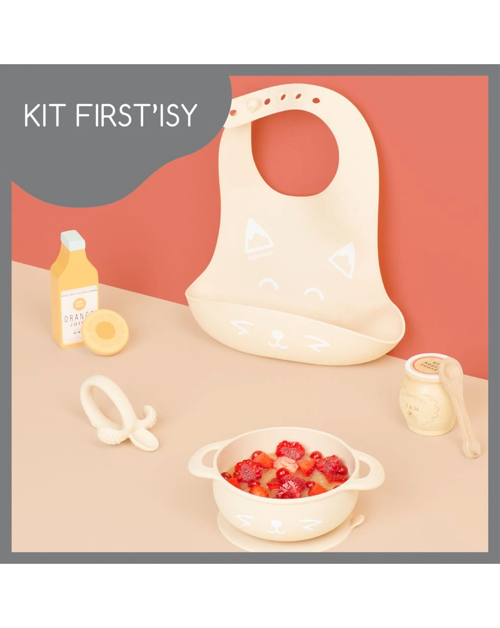 Babymoov Set Pappa 6-12 Mesi 3 Pezzi First'isy Volpe Beige 2 Babymoov Set Pappa 6-12 Mesi 3 Pezzi First'isy Volpe Beige - immagine 2