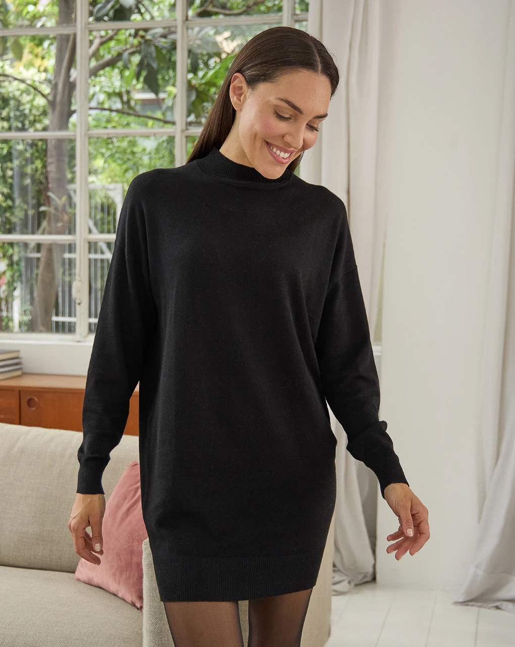 Prenatal Abito Premaman In Maglia Nero 2 Prenatal Abito Premaman In Maglia Nero - immagine 2