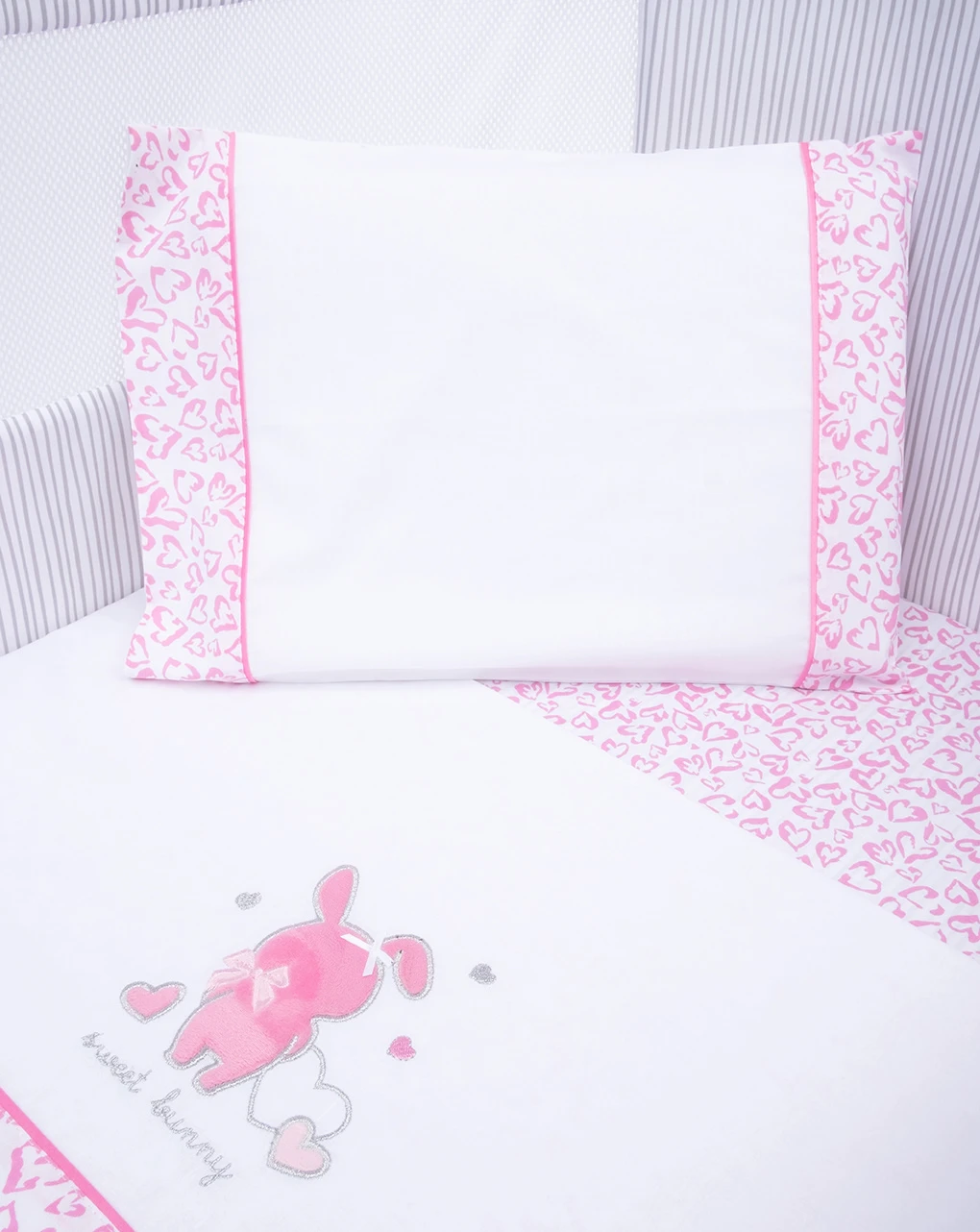 Culla/carrozzina – Set 3 Pezzi "coniglietti" 2 Culla/carrozzina – Set 3 Pezzi "coniglietti" - immagine 2