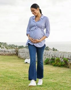 Prenatal Camicia Premaman Con Fantasia Righe