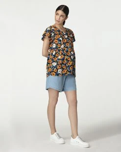 Prenatal Bermuda Premaman In Cotone Blu