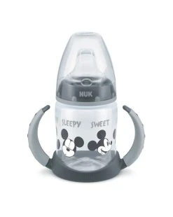 Nuk - Tazza Disney Bevimpara Mickey Grey Silicone 150ml