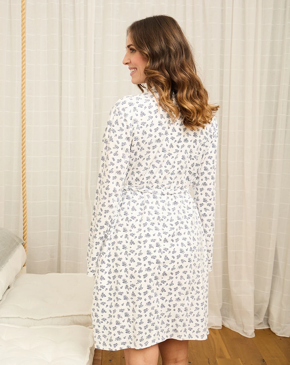 Prenatal Vestaglia Premaman Allattamento Fantasia Floreale 2 Prenatal Vestaglia Premaman Allattamento Fantasia Floreale - immagine 2