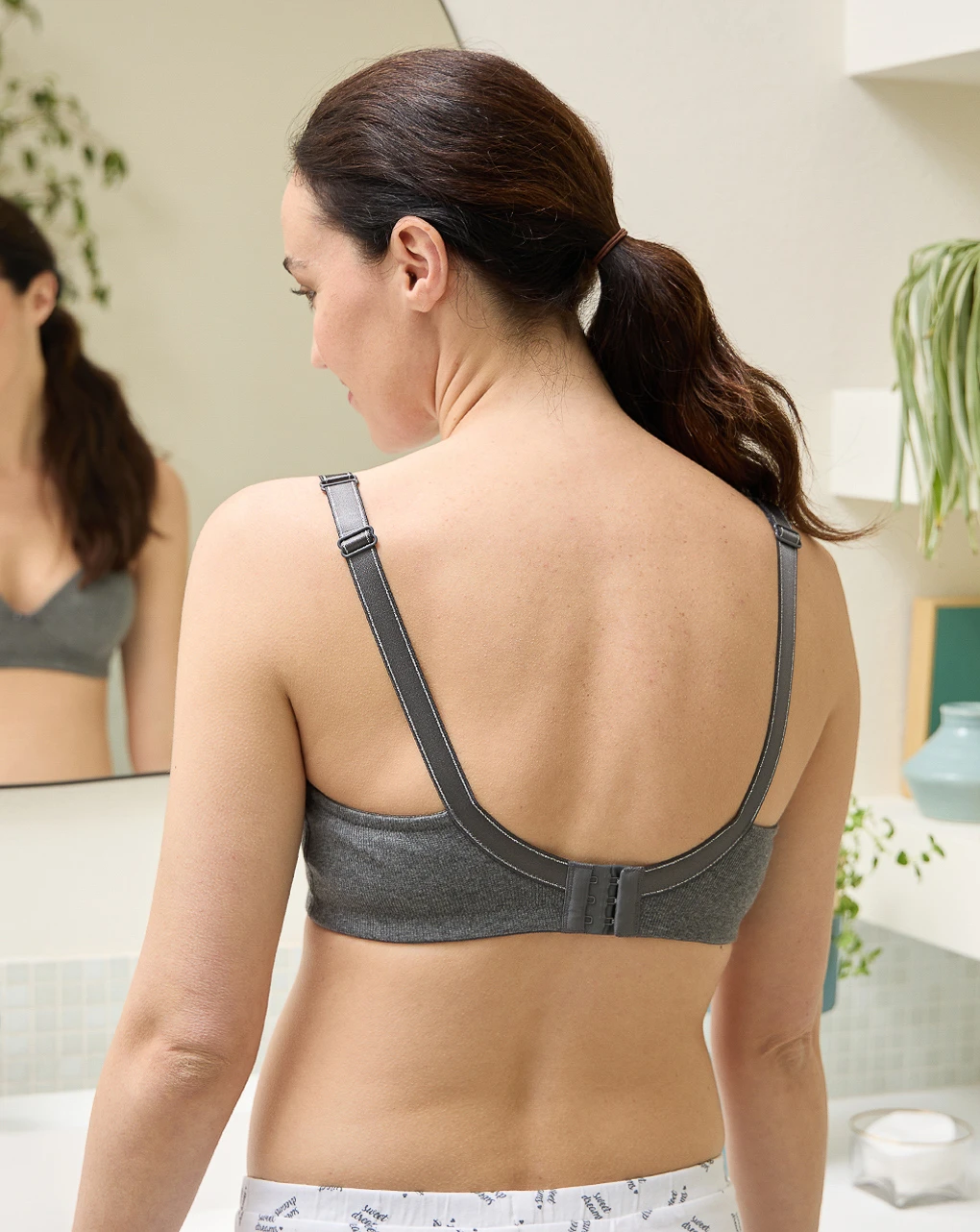 Prenatal Reggiseno Allattamento Imbottito Grigio Scuro 3 Prenatal Reggiseno Allattamento Imbottito Grigio Scuro - immagine 3