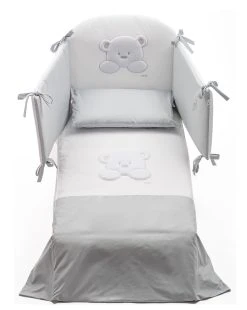 Set Letto Teddy 4 Pezzi Paracolpi-piumino-copripiumino-federa