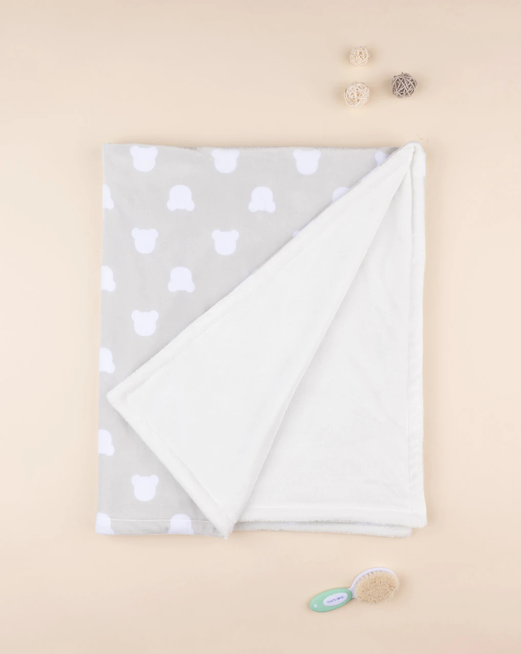 Coperta Letto Pile Unisex Gray 2 Coperta Letto Pile Unisex Gray - immagine 2