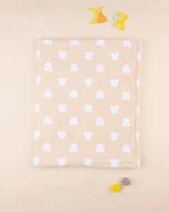 Coperta Letto Pile Unisex Beige