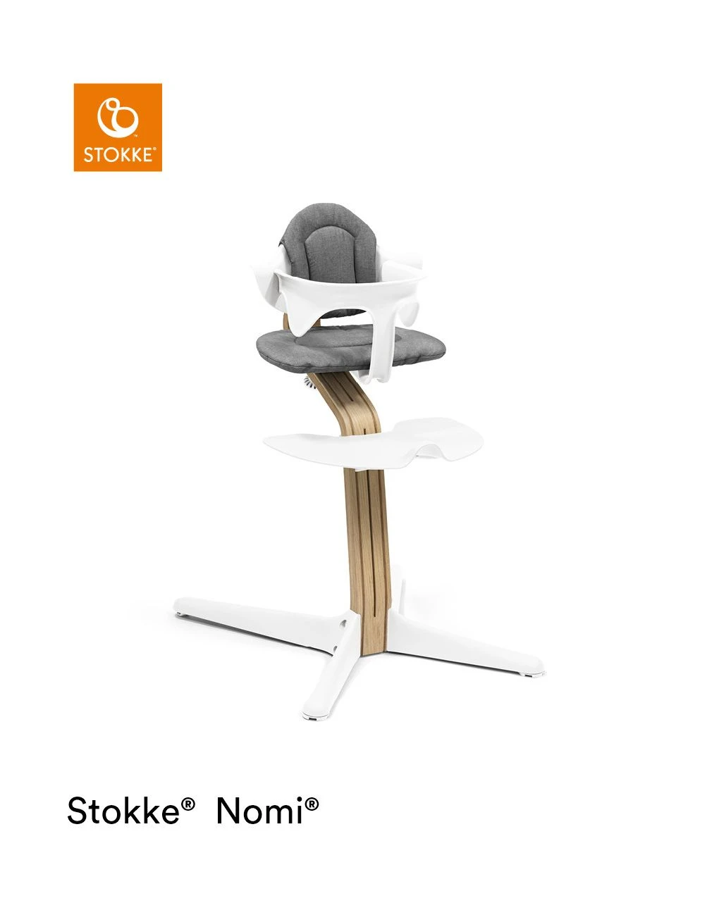 Sedia Nomi® Oak White - Stokke® 3 Sedia Nomi® Oak White - Stokke® - immagine 3