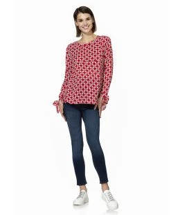 Prenatal Blusa Allattamento Con Fantasia Geometrica