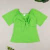 Prenatal T-shirt Allattamento Con Fiocco Verde