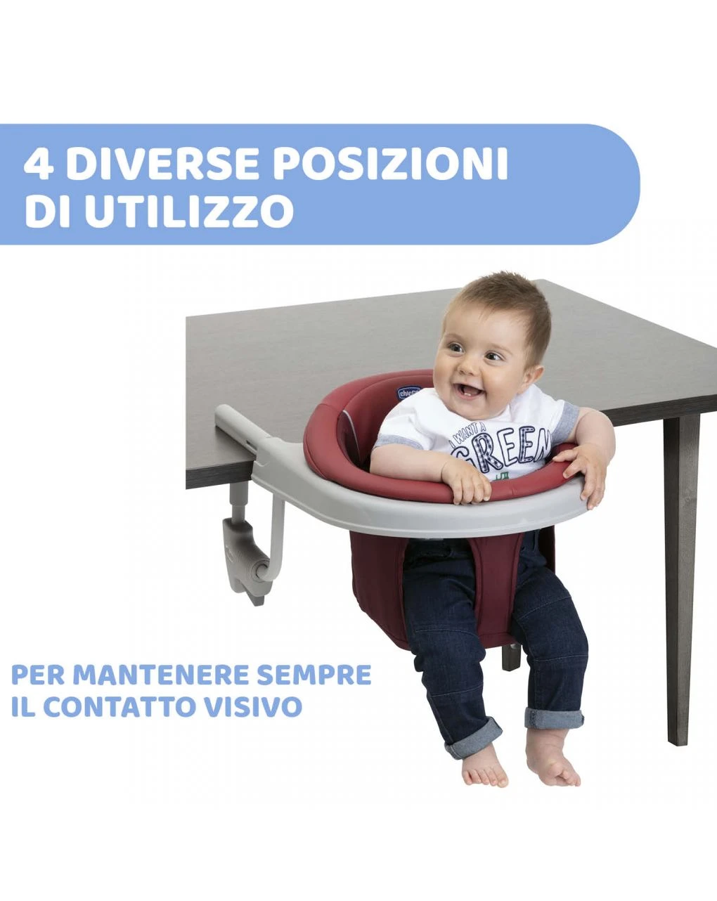 Seggiolino Da Tavolo 360 Red Passion - Chicco 3 Seggiolino Da Tavolo 360 Red Passion - Chicco - immagine 3