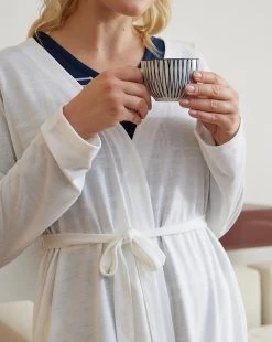 Prenatal Vestaglia Premaman Allattamento In Misto Viscosa -Prenatal Shop d539cdd3 xz 699606 3