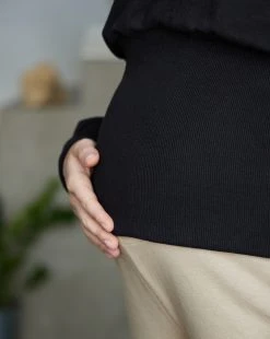 Prenatal Felpa Premaman Nera Con Cappuccio -Prenatal Shop d860c258 xz 709175 3