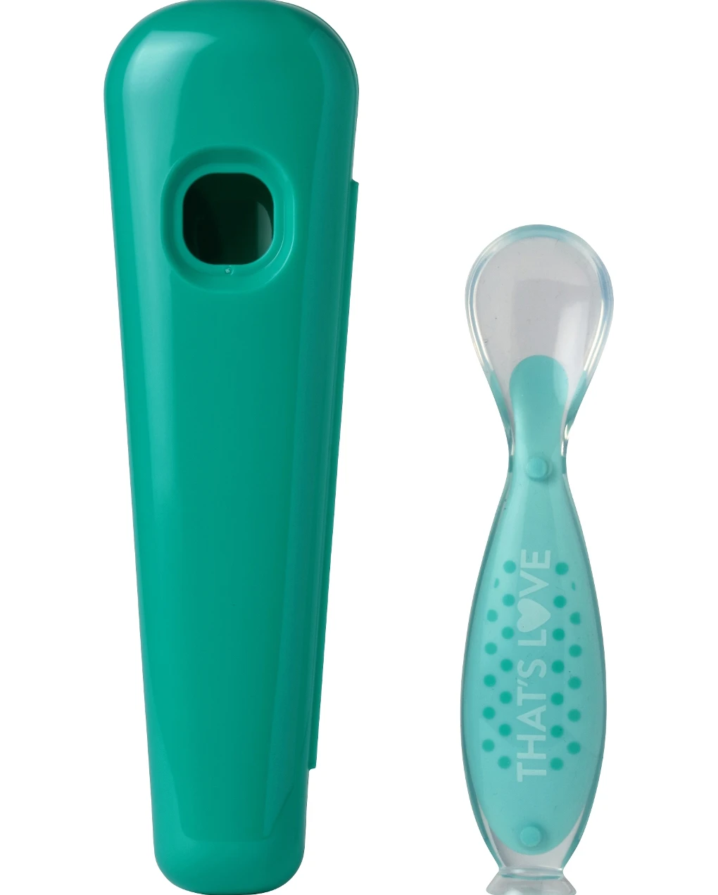 Cucchiaio In Silicone Con Portacucchiaio 6m+ - That's Love 2 Cucchiaio In Silicone Con Portacucchiaio 6m+ - That's Love - immagine 2