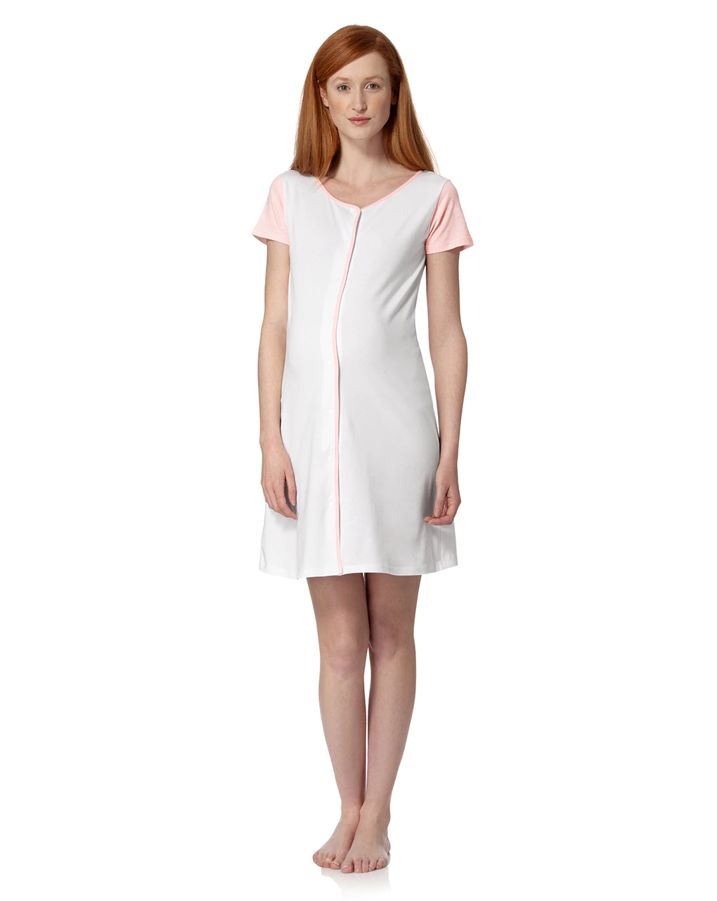 Prenatal Camicia Parto Maniche Corte 1 Prenatal Camicia Parto Maniche Corte