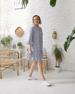 Prenatal Abito Premaman Allattamento Fantasia Righe