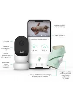 Monitor Duo - Smart Baby Monitor Con Video Hd (smart Sock 3 + Cam 2) Verde Mare - Owlet -Prenatal Shop e1533427 xz 1284757 2