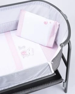 Completo Universale Culla 3 Pezzi Pink