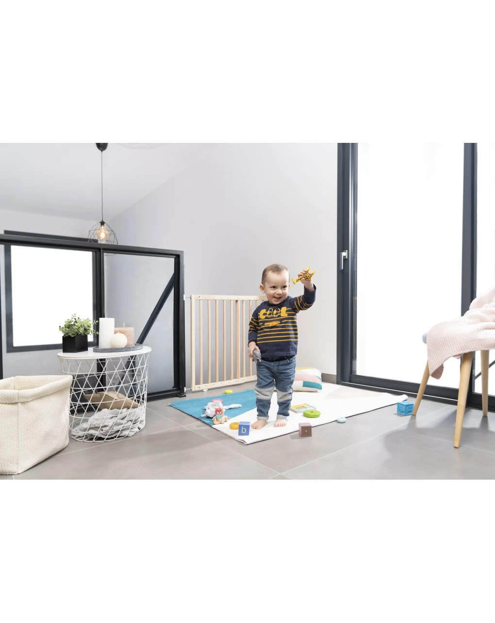 Deco Pop Cancelletto Legno Naturale Babymoov - Badabulle 4 Deco Pop Cancelletto Legno Naturale Babymoov - Badabulle - immagine 4